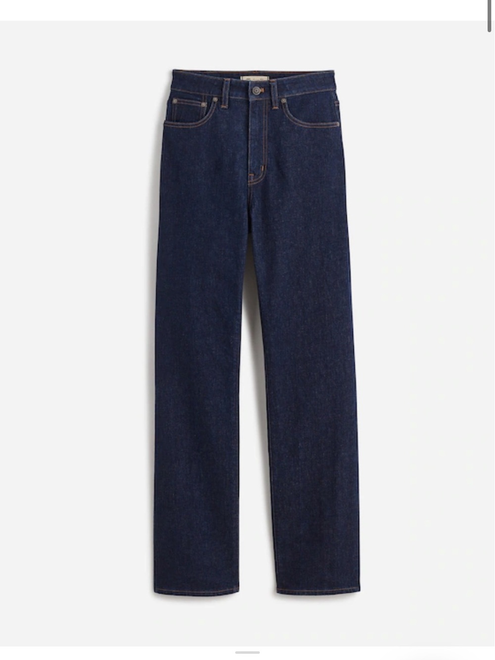 Madewell 💙🖤 Curvy 90’s Women's High-Rise Straight Leg Jeans in Dark wash NWT